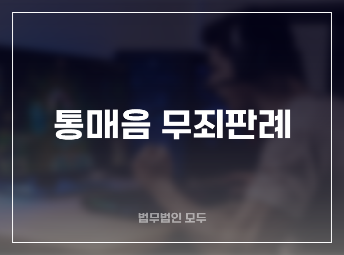 통매음 무죄 판례 알아보기